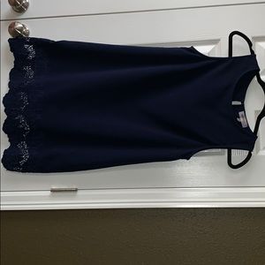Blue mini dress